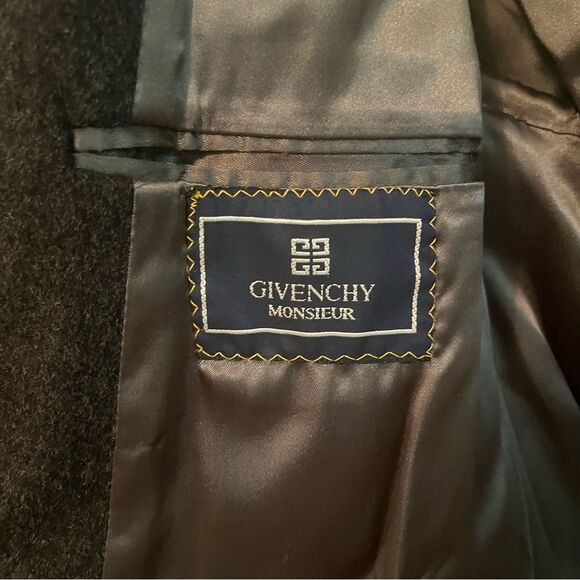 Givenchy Men's Classic Wool Pea Coat - Picture 3 of 16